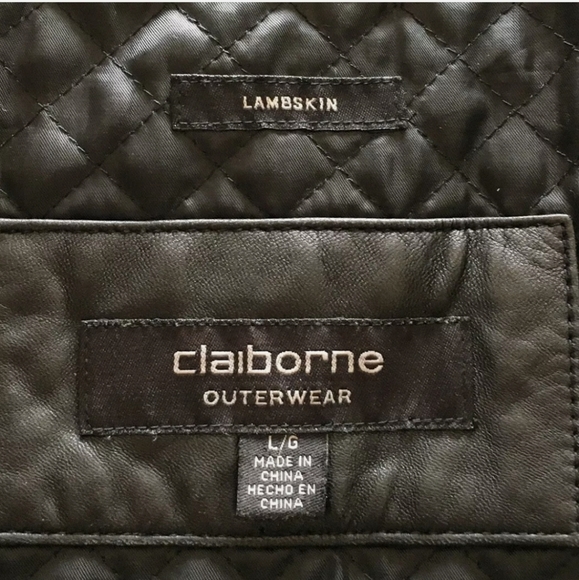 claiborne lambskin leather jacket